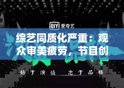 综艺同质化严重：观众审美疲劳，节目创新路在何方？